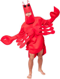 EraSpooky Adult Red Lobster Crab Mens Ladies Fancy Dress Costume One Size Animal