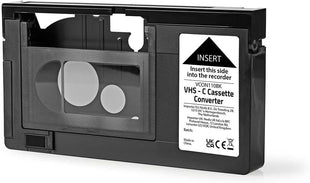 Nedis VHS Converter - Conversion: VHS-C to VHS - Plug and Play - Black