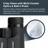 Celestron 71346 8 x 42 Outland X Binocular, Black
