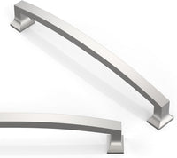 Cabinet Pulls 10-Pack Brushed Zinc Alloy 160mm Handles Satin Nickel