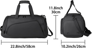Large Gym Bag Water Resistant Duffle Backpack 45L