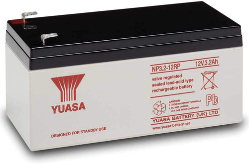 Yuasa NP3.2-12 12V Lead Acid Battery, UPS Backup Alarm and Emergency Battery (Pack of 1)