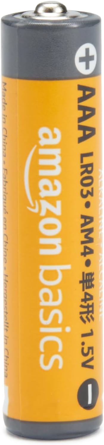 Amazon Basics 18-Pack AAA Alkaline High-Performance Batteries, 1.5 Volt, 10-Year Shelf Life