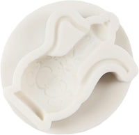 Silicone Teapot Moulds Set of 4 Tea Cup Fondant for Cake Decoration â Multi-colour