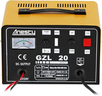 Car Battery Charger, 12V/24V 20A 20Amp Heavy Duty Battery Charger, Ideal for Various Vehicle Cars Vans Tractors Lead-acid Batteries