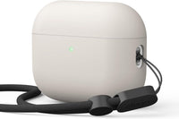 elago Liquid Hybrid Case Compatible with AirPods Pro 3 Case Cover - Triple Layer Protection, Strap Included, Wireless Charging, Shock Resistant (Stone)