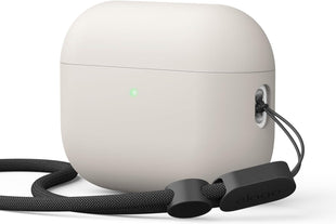 elago Liquid Hybrid Case Compatible with AirPods Pro 3 Case Cover - Triple Layer Protection, Strap Included, Wireless Charging, Shock Resistant (Stone)