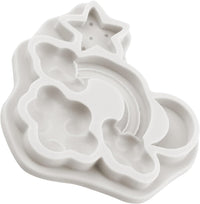 Silicone Rainbow Moulds Set of 3 Cloud Star Moon for Cake Decoration â Multi-colour