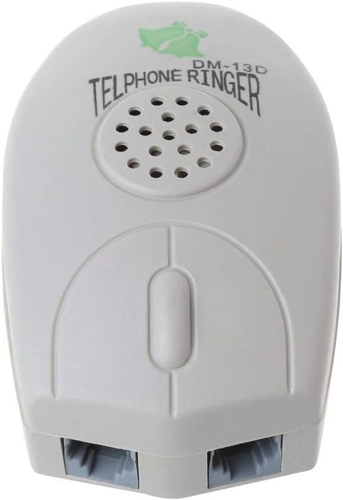 smallJUN Amplifier Landline Phone Bell Ringer Extra Loud Telephone Ring For The Old Elder Phone Bell Ringer Beige