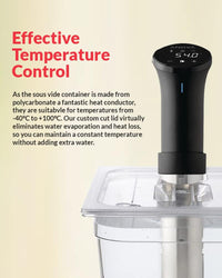 Sous Vide Container Water Tank Compatible with Inkbird ISV-1000 CLEAR 11.6L