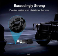 OWLMATIC LED 100W Type-C to Type-C [MFI Certified.] Data Cable,2.2 meter, Faster Charging and Faster Data Transfer, Transfer Music FASTER (For apple Devices)