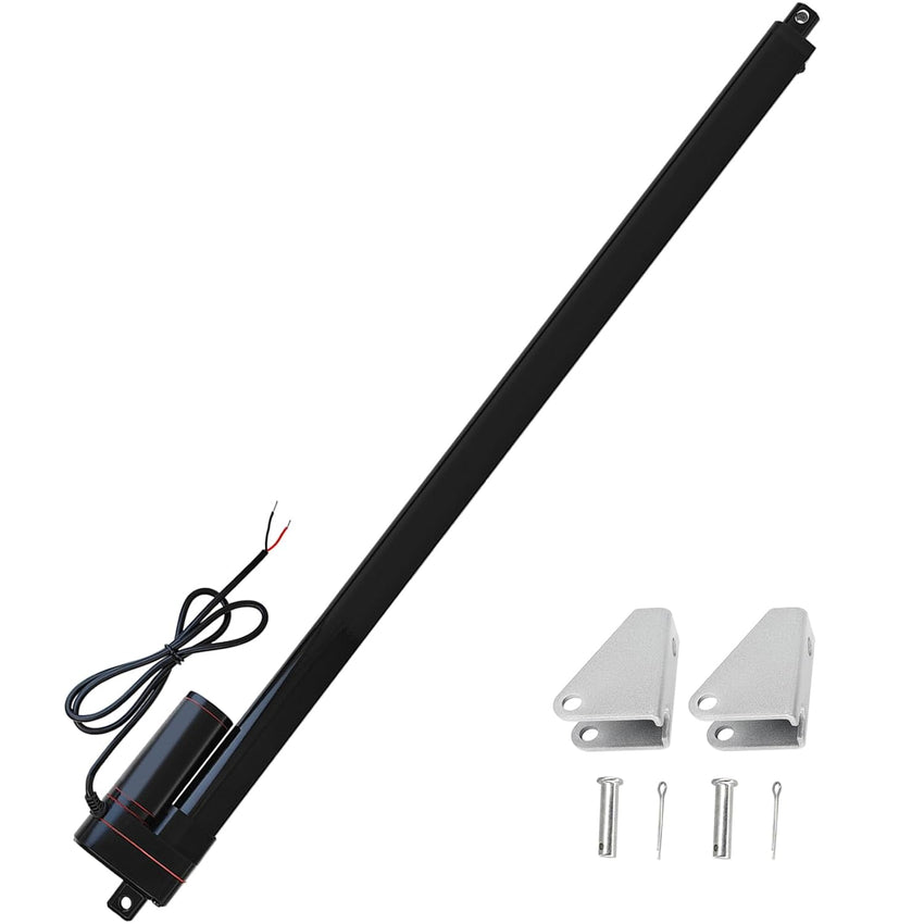 12V Linear Actuator 700mm Stroke 330lbs/1500N IP65 Waterproof 10mm/s Heavy Duty with Mounting Brackets Ã¢ÂÂ 28in