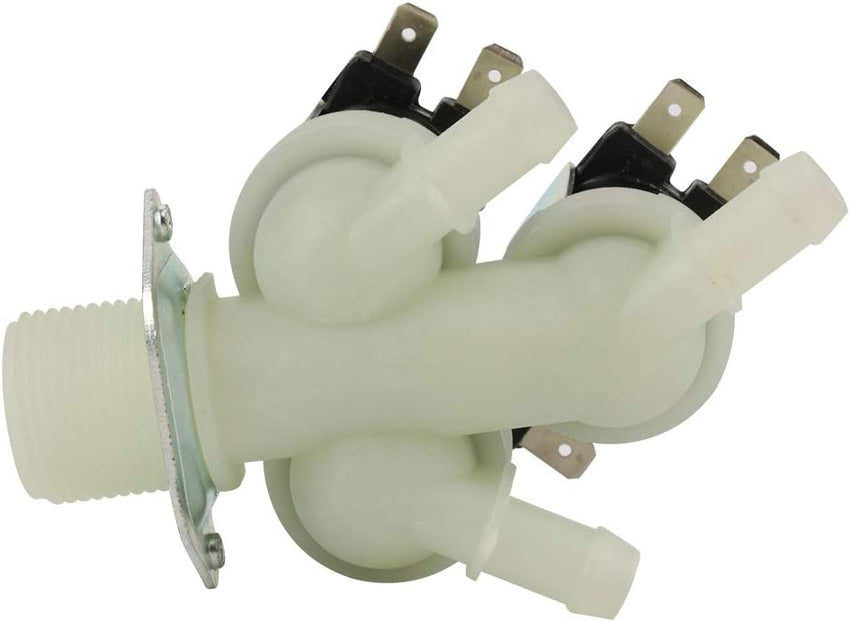 TOPINCN 3-Way Electric Solenoid Valve N/C for Water Inlet AC 220V G3/4 â Brass