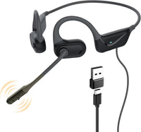 SANOTO Bone Conduction Headphones Bluetooth 5.3 Open Ear Headphones IPX7 Waterproof Sweatproof Bone Conduction Headphone Sports for Runners Bicycle Cycling Fitness