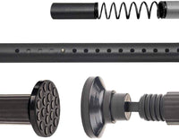 92cm-127cm Long Tension Curtain Rod, No Drilling Extendable Stainless Steel Curtain Pole for Windows and Bathroom,Telescopic Shower Curtain Rod, Room Divider