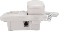 Cocoarm Corded Landline Phone, ABS Material, Wall/Table Mount, No Battery Required, UK Telephone Line (White)