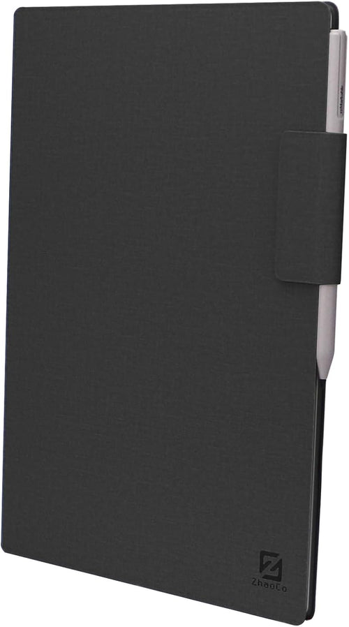 ZhaoCo Case for reMarkable Paper Pro Tablet 11.8 inch 2024, PU Leather Slim Lightweight Book Folio Stand Protective Magnetic Cover - Black