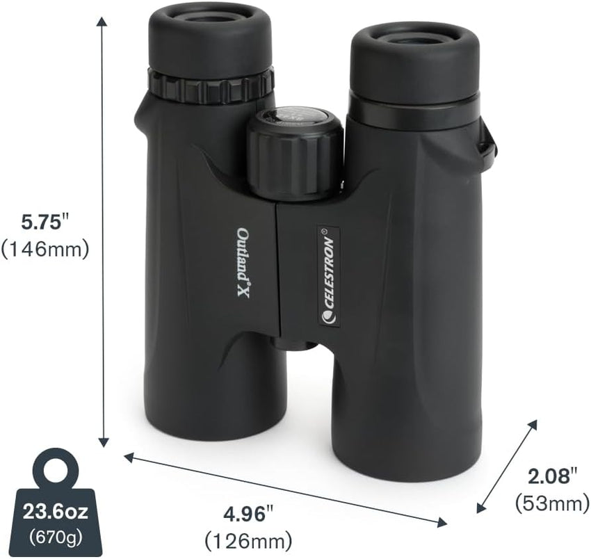 Celestron 71346 8 x 42 Outland X Binocular, Black