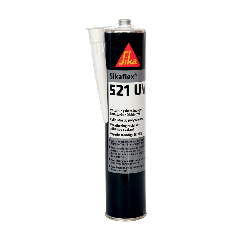 Sika Sikaflex 521 UV Weathering-Resistant Sealant Adhesive Overpaintable â Black 300ml