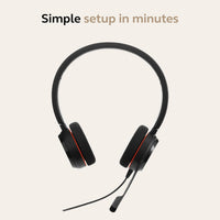 Jabra Evolve 20 Stereo Microsoft Teams, w2o0 Version E