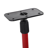 Ejoyous Telescoping Pole, 114 to 388cm Level Support Pole Stainless Steel Laser Level Telescoping Mounting Pole Multifunctional Telescoping Level Support Rod with Adjustable Base