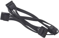 lilila-ree for Corsair Modular Power Supply 6 Pin Male to 3X 4 Pin Molex Female Hard Drive Power Adapter Cable for BTC Mining Riser Card 20-in