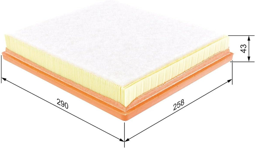 Bosch Car Air Filter S0244 Moisture-Resistant High Tensile StrengthOE Fit