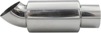 Krtopo 2.5" (63MM) Inlet Exhaust Muffler Silencers Stainless Steel Exhaust Resonator Bent Pipe Muffler Diesel Tip 2.5" (63MM) Outlet for Car Sedan SUV Truck Vehicles