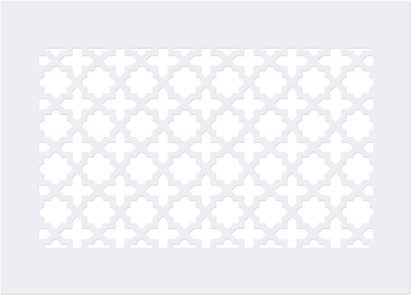 Air Vent Cover Grille Decorative Wall Ceiling Hole Cover 11.5x7.5 Inch Acrylic Glass â White