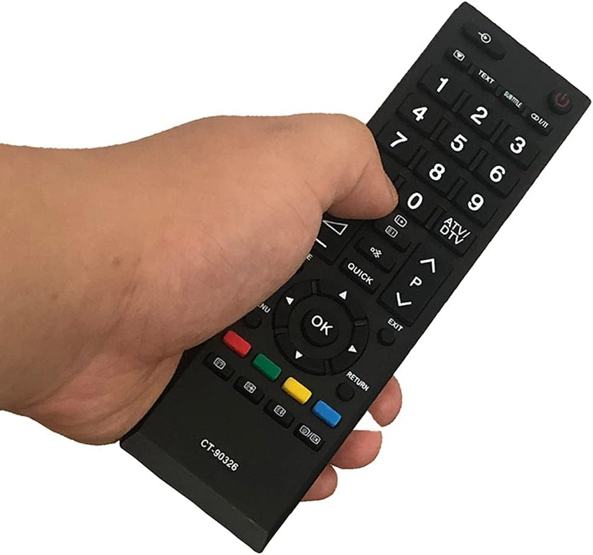 NEW Replacement CT-90326 Remote Control INCL BATTERIES fit for Smart TV 26AV607PG 26AV615DB 32AV607PG 32AV607PR 32AV615DB 32AV605PR 32AV607P 32AV633DB 32AV603PG 32LV655D 32AV603PR