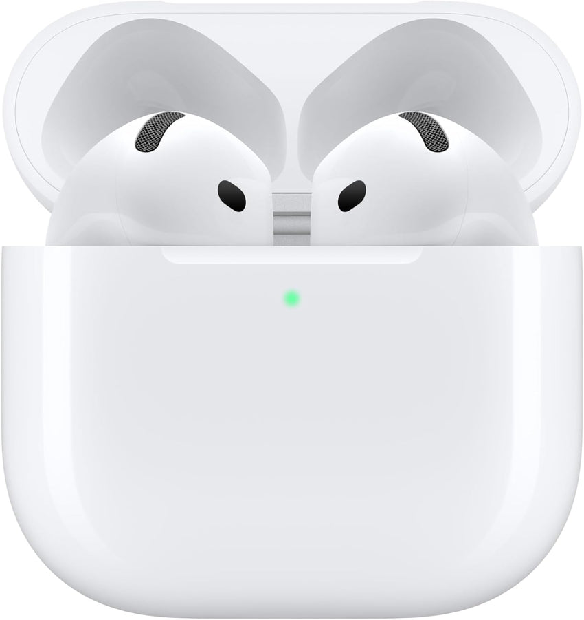Apple AirPods 4 with Active Noise Cancellation, Wireless Earbuds, Bluetooth Headphones, Adaptive Audio, Transparency Mode, Personalised Spatial Audio, USB-C Charging Case, Wireless Charging, H2 Chip