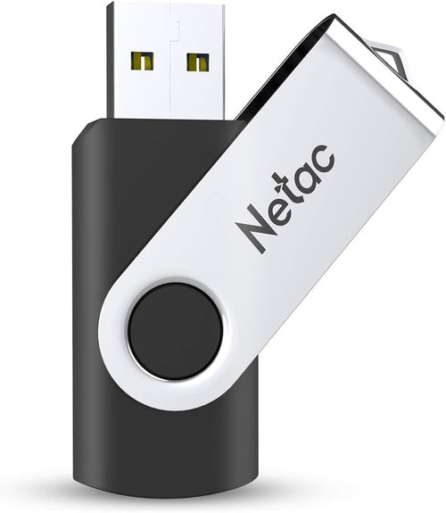 Netac 64GB USB 3.2 Flash Drive, High Speed Swivel Design Memory Stick,Up to 90/30 MB/s(R/W) Pen Drive, Thumb Drive for Data Storage, Zip Drive and jump Drive with LED Light