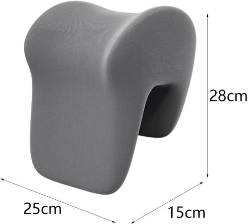 Neck Cushion Napping Pillow Multipurpose Non Slip for Adults Students Washable Chair Rest Pillow Office Chair Neck Support, gray