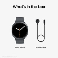 Samsung Galaxy Watch8, AI Smart Watch, Sport Band, Cushion Design, 3nm Processor, Health & Sleep Coach, Fitness Tracker, 44mm, Bluetooth, Graphite, 3 Year Extended Warranty (UK Version)