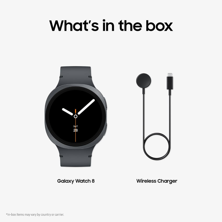 Samsung Galaxy Watch8, AI Smart Watch, Sport Band, Cushion Design, 3nm Processor, Health & Sleep Coach, Fitness Tracker, 44mm, Bluetooth, Graphite, 3 Year Extended Warranty (UK Version)