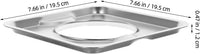 Veemoon Stainless Steel Gas Stove Burner Cover Protector â Silver