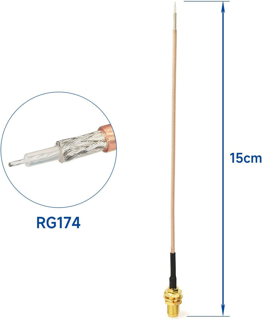 Bingfu 868 Mhz LoRa Antenna 5dBi SMA Male Antenna with Magnetic Base 2M RG174 Cable Compatible with Arduino SIM868 GSM GPRS GPS Module Homematic CCU3 CCU2 CCU1 Radio Module LoRa Module