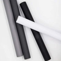 Decoroom Sticky Back Plastic White Paper Self Adhesive 90X500cm Peel and Stick Wallpaper Vinyl Film Roll Covering Wardrobes Drawers Bedroom Living Room Removable DIY Refurbished Furniture Stickers
