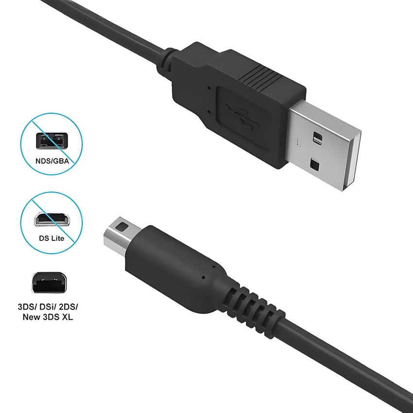 Nintendo DSi/DSi XL / 3DS / 3DS XL USB Power Charging/Charger Cable