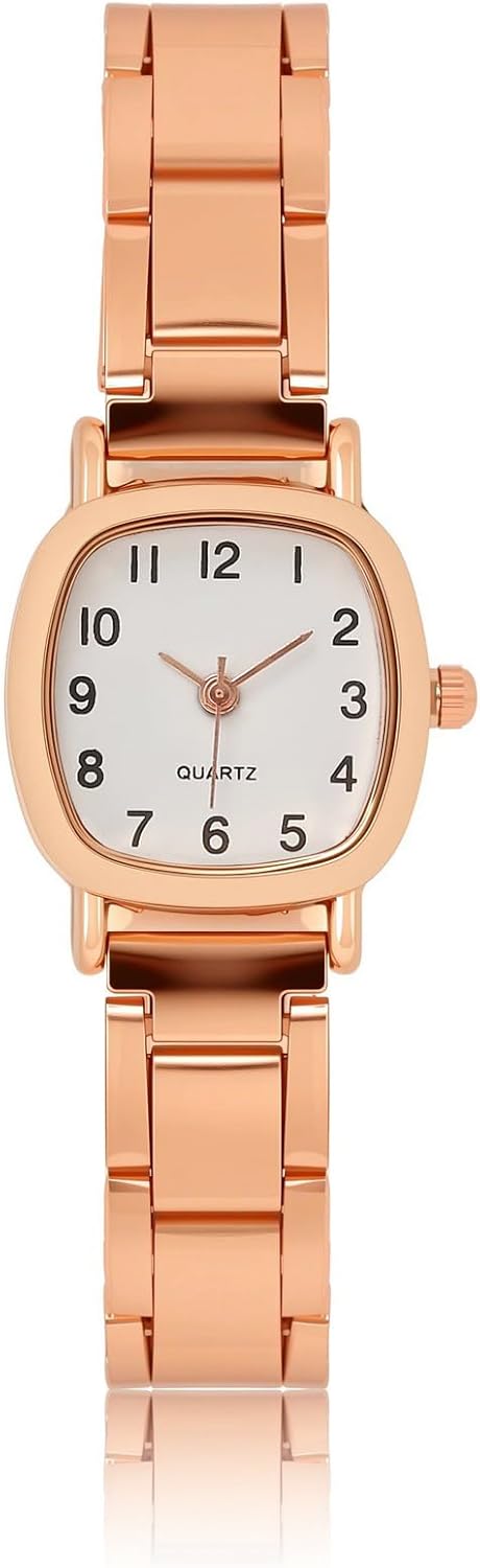 Analogue Quartz Ladies Wrist Watch Small Metal Strap Arabic Numerals Ã¢ÂÂ White Dial