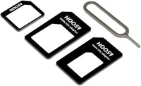 MMOBIEL Universal 3 in 1 / Standard Sim/Micro Sim/Nano Sim Card Cutter Compatible with iPhone Samsung Sony Huawei Motorola etc incl. 3 SIM Adapters + 1 SIM Card Eject Pin