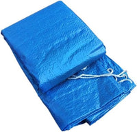 Round Pool Cover 495cm Foldable Drawstring Solar Heat Insulation â Blue