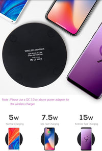 Wireless Charger Qi Certified 15W Fast Charging Pad Wireless Charger Compatible with iPhone 13 pro max/13/12/SE/11/X/XS/XR/8, Samsung Note S21/S20/S9(15W Black)