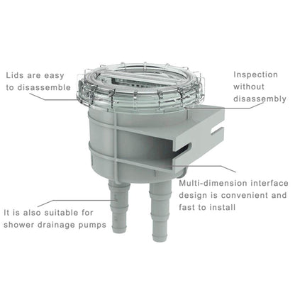 4.3in Intake Sea Water Strainer Filter Engine Protect Cleaner Cooling for 1/2in 5/8in 3/4in Hos