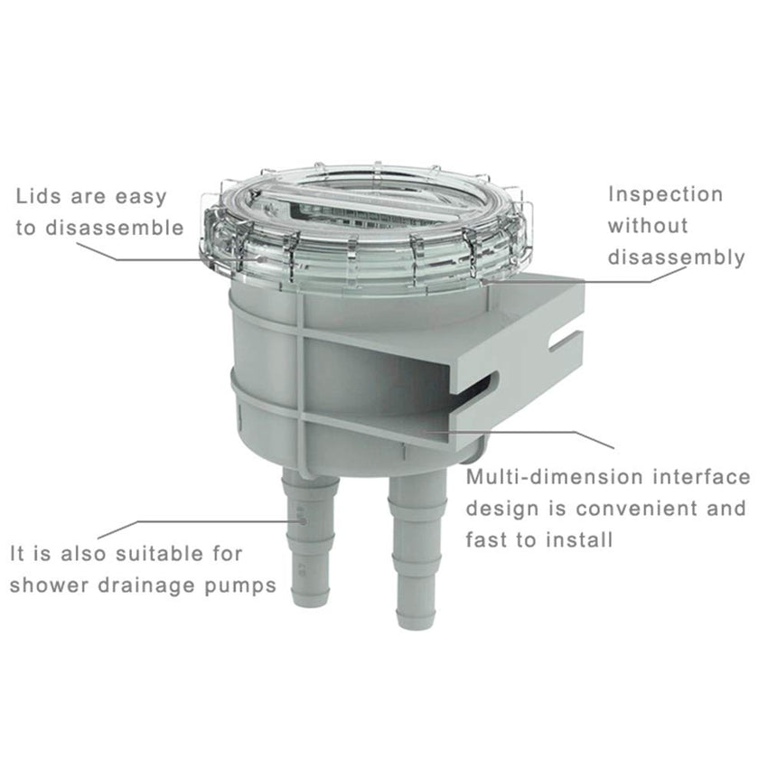 4.3in Intake Sea Water Strainer Filter Engine Protect Cleaner Cooling for 1/2in 5/8in 3/4in Hos