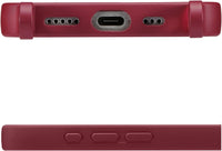 ZTOFERA Crossbody Lanyard Case for iPhone 16e/17e (6.1"), Liquid Silicone Protective Phone Case with Strap Adjustable Neck Cord Necklace Soft Cover for iPhone 16e/17e, Wine Red