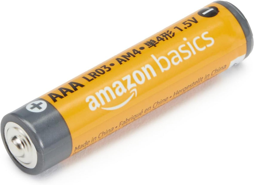 Amazon Basics 100-Pack AAA Alkaline High-Performance Batteries, 1.5 Volt, 10-Year Shelf Life