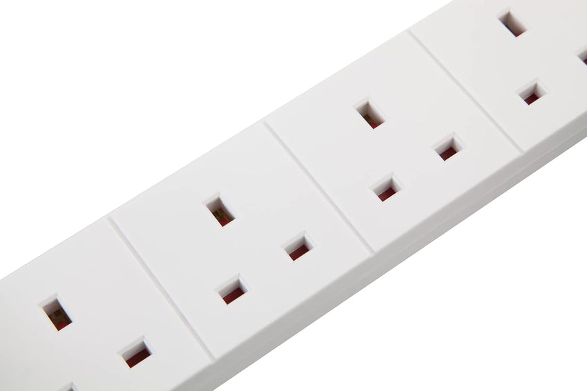 PRO ELEC PELB1517 4 Gang Extension Lead 2m, White