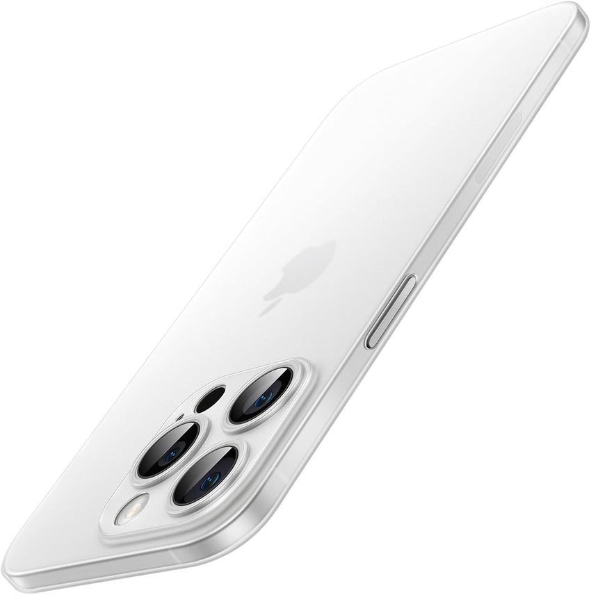 JETech Ultra Slim Case for iPhone 14 Pro Max 6.7-Inch, Camera Lens Full Protection, Lightweight Matte Finish PP Hard Minimalist Cover, Support Wireless Charging (Frosted Clear)