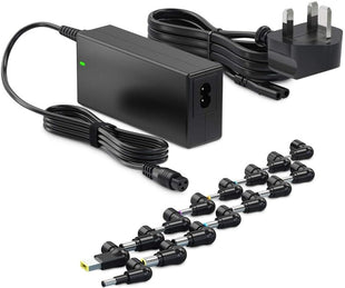 Zolt 65W Universal Laptop Charger UK AC Power Adapter for HP Dell Acer Asus Samsung Gateway Charger 15V 16V 18.5V 19V 19.5V 20V DC Power Supply with 15 Tips